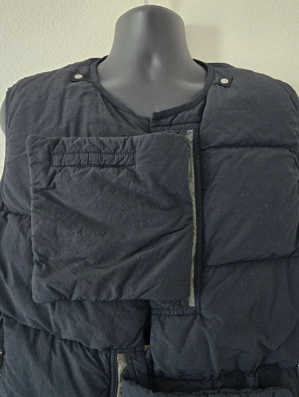 Stone Island Shadow Project Naslan Light Padded Pocket Gilet Vest Mens XXL Bkack